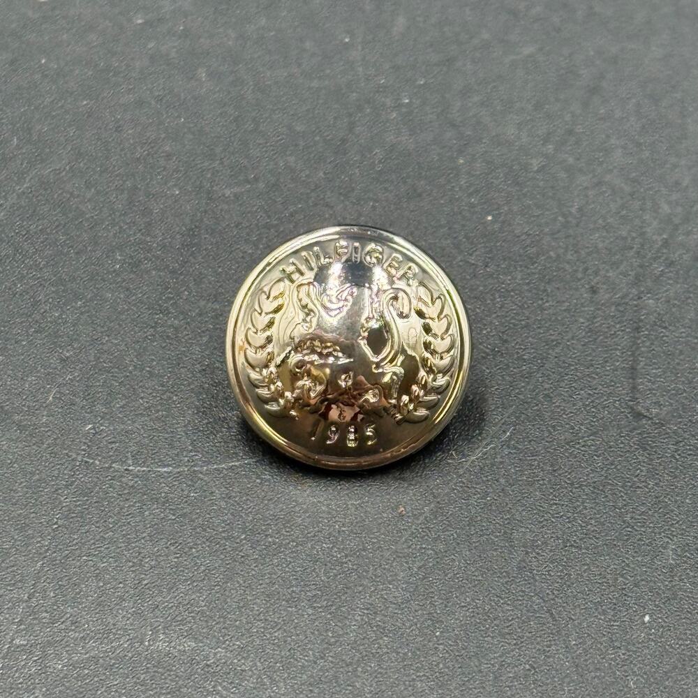 Tommy Hilfiger Silver Tone 1985 Metal Wappen Main Replacement Button